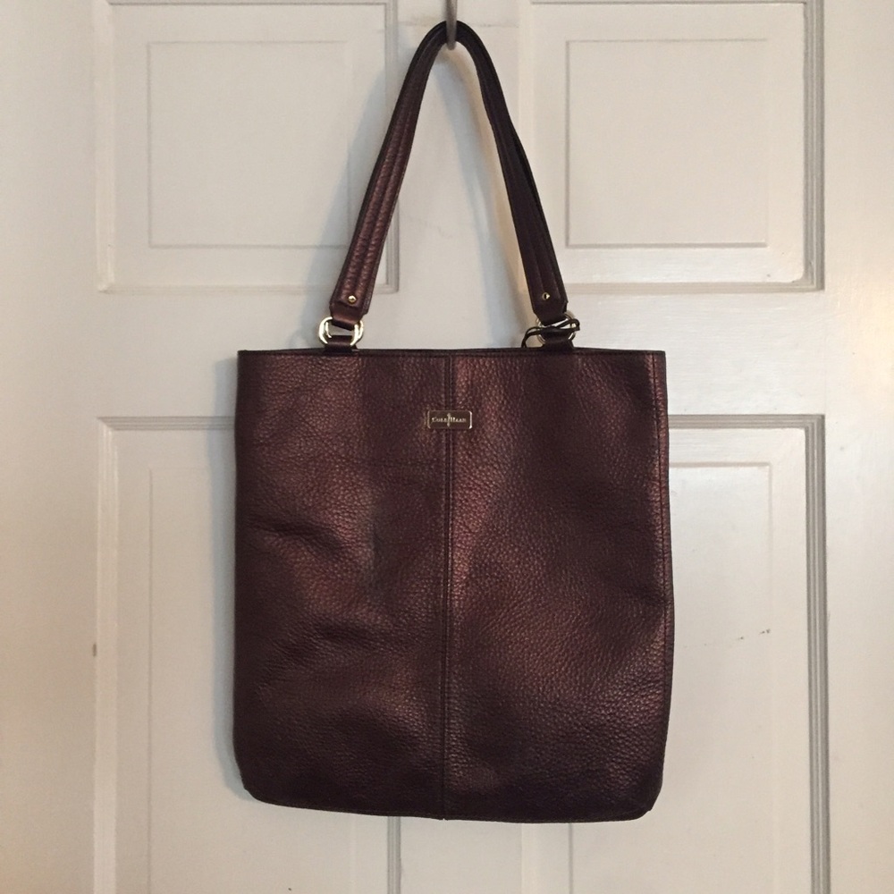 🎃Cole Haan Village Flat Tote in Moro Metallic